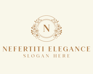 Stylish Flower Wedding logo design