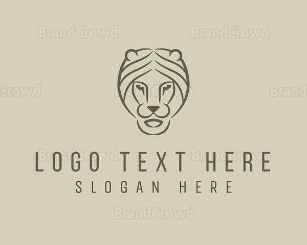 Lion Head Face Logo