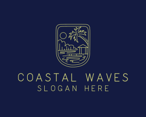 Island Beach Coast Resort logo design