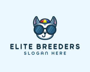 Breeding - Pet Dog Sunglasses logo design
