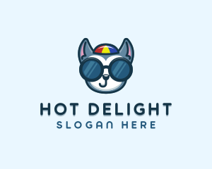 Pet Dog Sunglasses logo design