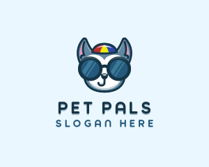 Pet Dog Sunglasses logo design