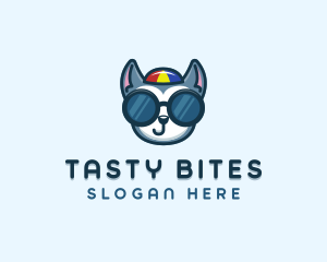 Canine - Pet Dog Sunglasses logo design