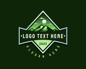 Outdoor - Mountain Hiking Camp logo design