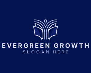 Book Tree Growth logo design