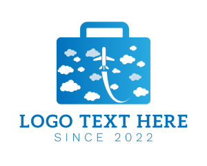 Suitcase - Travel Plane Baggage logo design