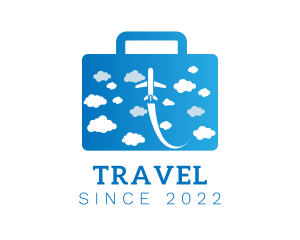 Travel Plane Baggage logo design