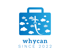 Air Transport - Travel Plane Baggage logo design