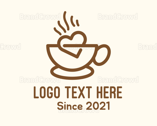 Hot Coffee Lover Logo