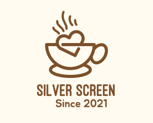 Heart - Hot Coffee Lover logo design