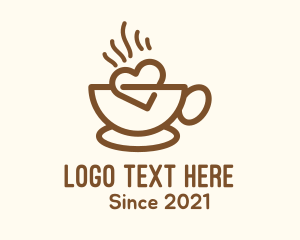 Hot Coffee - Hot Coffee Lover logo design