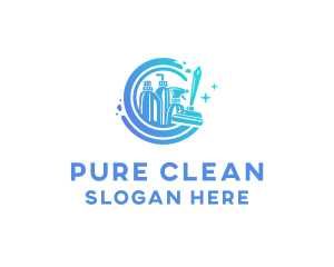 Sparkle Clean Housekeeping logo design