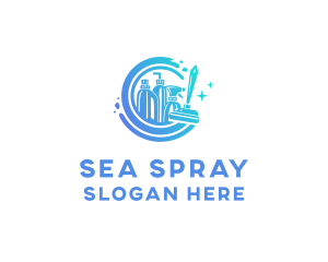 Sparkle Clean Housekeeping logo design