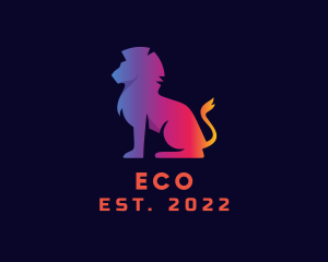 Brand - Gradient Lion Animal logo design