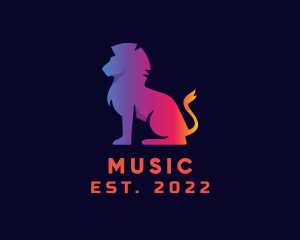 Advertising - Gradient Lion Animal logo design