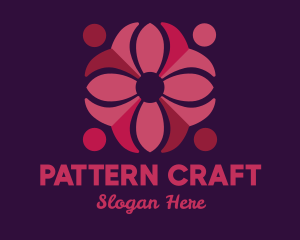 Red Flower Pattern logo design