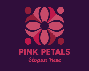 Red Flower Pattern logo design