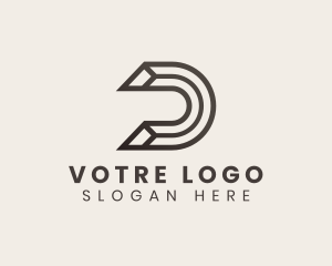 App - Business Professional Company Letter D logo design