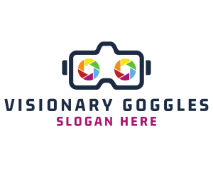 Goggles - Camera Shutter Goggles logo design