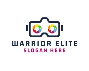 Virtual Reality - Camera Shutter Goggles logo design