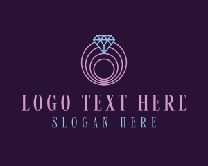 Shop - Jewelry Spiral Diamond logo design