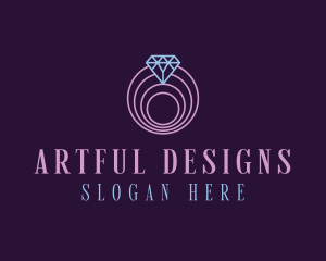 Jewelry Spiral Diamond logo design