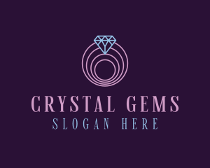 Jewelry Spiral Diamond logo design