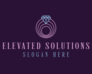 Jewelry Spiral Diamond logo design