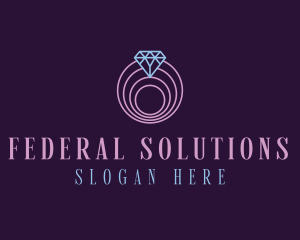 Jewelry Spiral Diamond logo design