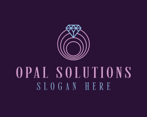 Jewelry Spiral Diamond logo design