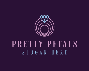 Jewelry Spiral Diamond logo design