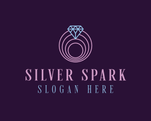 Jewelry Spiral Diamond logo design