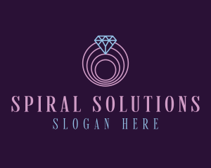 Spiral - Jewelry Spiral Diamond logo design