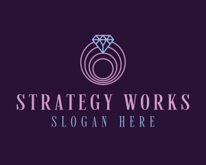 Jewelry Spiral Diamond logo design