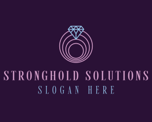 Jewelry Spiral Diamond logo design