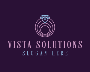 Jewelry Spiral Diamond logo design