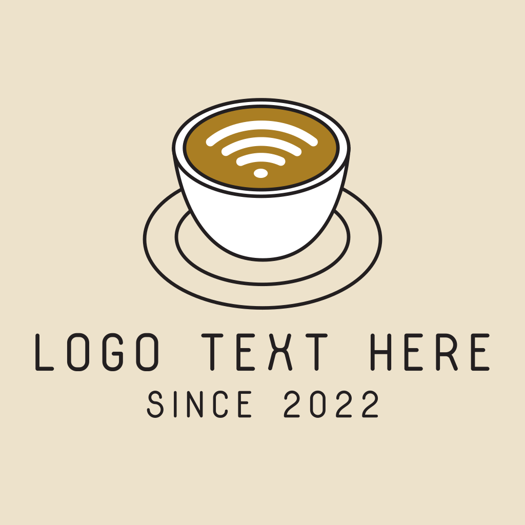 Wifi Internet Cafe Coffee Logo | BrandCrowd Logo Maker