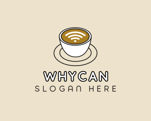 Wifi Internet Cafe Coffee Logo
