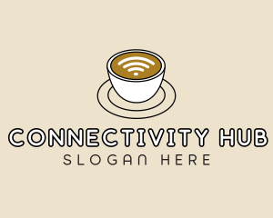 Wifi - Wifi Internet Cafe Coffee logo design