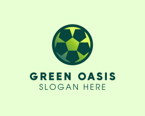 Green Sports Ball logo design