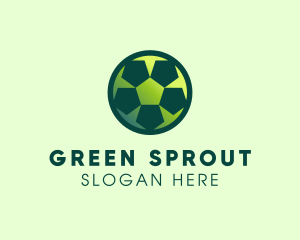 Green Sports Ball logo design