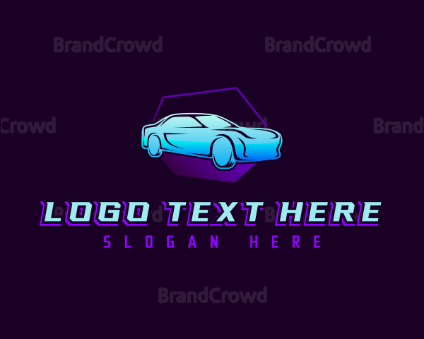 Sedan Car Driving Logo