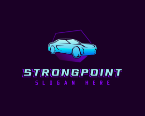 Sedan Car Driving Logo