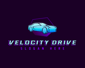 Drive - Sedan Car Driving logo design