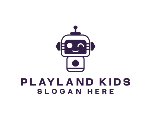 Cute Toy Robot Boy logo design