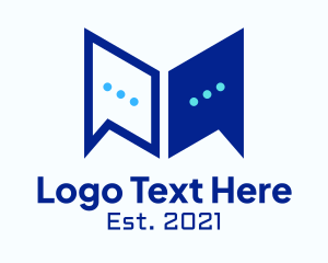 Free Text - Chat Bubble Conversation logo design