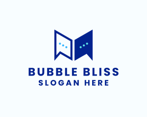 Chat Bubble Conversation logo design