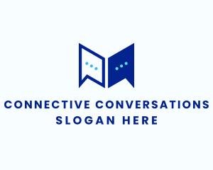 Dialogue - Chat Bubble Conversation logo design