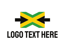 Royal Union Flag - Jamaican Flag Letter X logo design