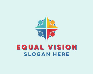 Equality - Colorful Diamond Charity logo design